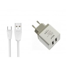 Kućni punjač tip C 2USB 2.1A GOLF GF-U2C